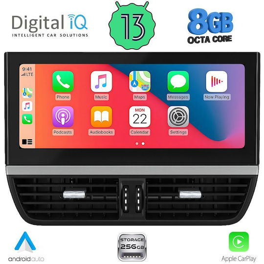 Digital IQ Car Audio System for Porsche Cayenne 2016-2017 (Bluetooth/USB/AUX/WiFi/GPS/Apple-Carplay/Android-Auto) with Touch Screen 12.3"