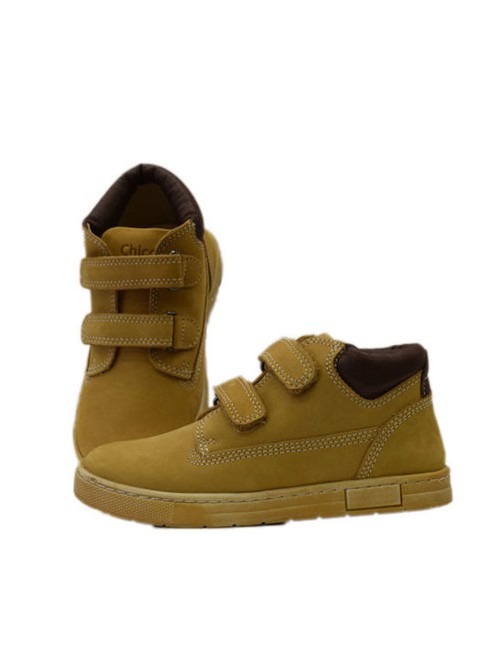 Clay Ghete Copii din Suede cu Velcro Maro