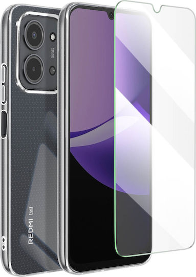 Mayaxess 2-в-1 Комплект Защита Калъф + Закалено Стъкло Xiaomi Redmi 15c Сиена