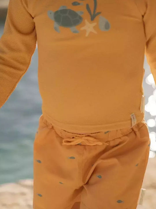 Little Dutch Παιδικό Μαγιό Μπλούζα με Μακρύ Μανίκι Sunny Yellow