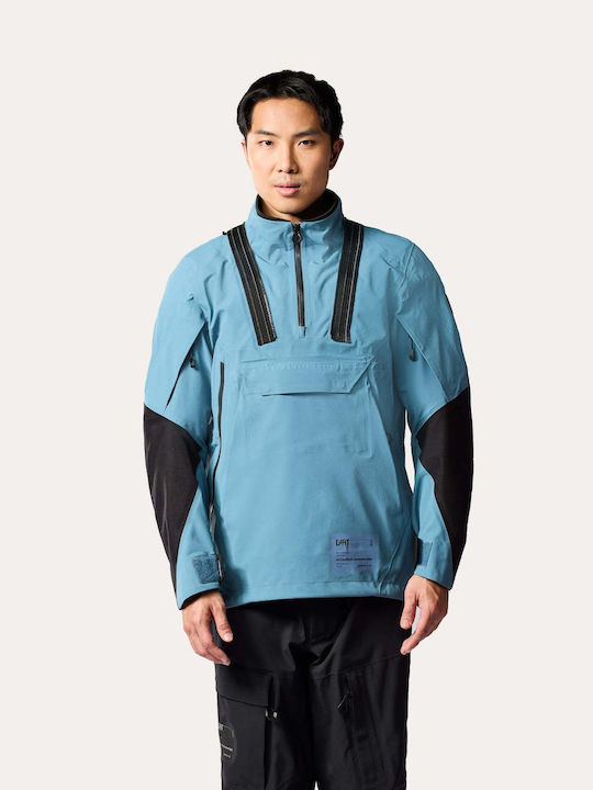Rev'IT Smock Blackwater 3 H2O Χειμερινό Ανδρικό Μπουφάν Μηχανής Cordura Αδιάβροχο Μπλε