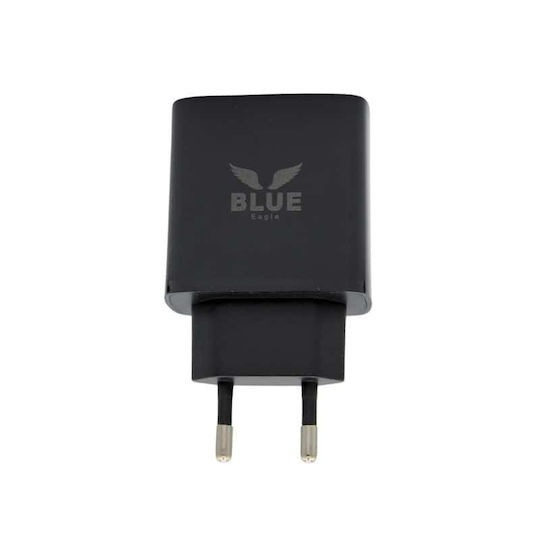 Blue Eagle Cd-09 Пътно Зарядно 38W USB Type C Порт Черен
