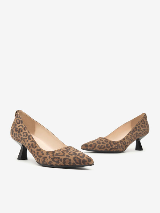 Leder Pumps Mehrfarbig