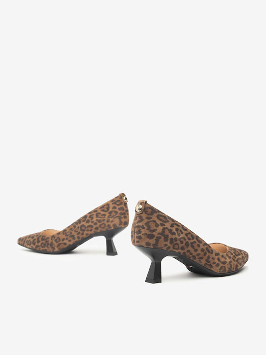 Leder Pumps Mehrfarbig