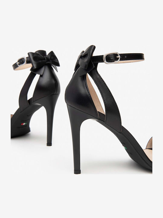 Leder Sandalen Schwarz