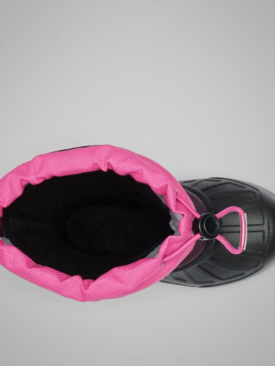 Kinder-Schneestiefeletten mit Klettverschluss Rosa