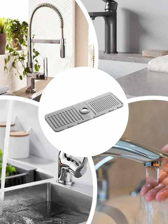 Uncle George Kitchen Sink Organizer Made of Gray Plastic 37x11.5x1.5cm