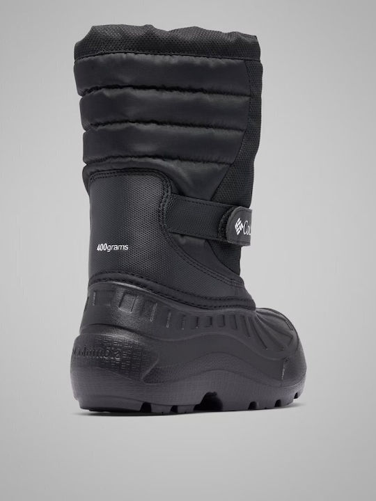 Kinder-Schneestiefeletten mit Klettverschluss Schwarz