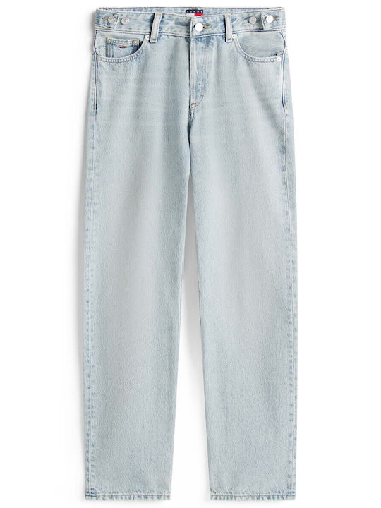 Herren Jeanshose mit Schlank Gerade Anwendung Hellblau