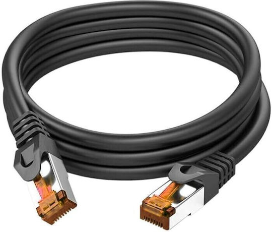 Libox S/FTP Kat.6a Gigabit Netzwerkkabel Ethernet 3m Schwarzes