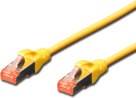 Digitus S/FTP Cat.6 (Gigabit) Καλώδιο Δικτύου Ethernet 1m Κίτρινο