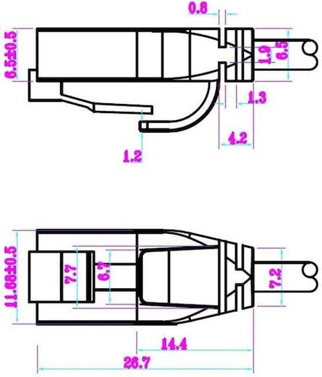 Goobay U/UTP Cat.6 Netzwerkkabel Ethernet 1m Schwarzes