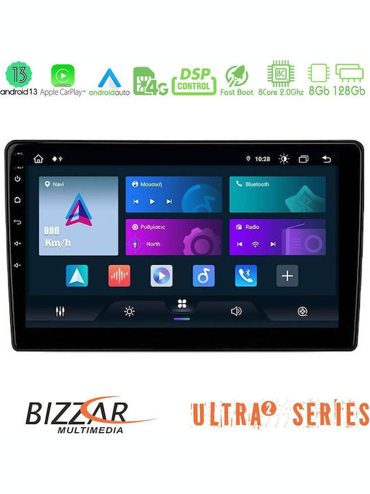 Bizzar Auto-Audiosystem für Volkswagen Tiguan / Golf Plus 2004 – 2014 (Bluetooth/USB/WiFi/GPS/Apple-Carplay/Android-Auto) mit Touchscreen 9"