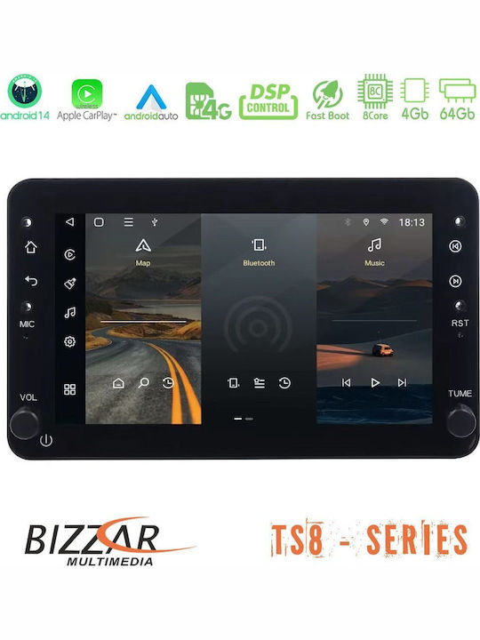 Bizzar Car Audio System for BMW X5 / X5 (E53) / E39 Land Rover Range Rover 2002 – 2005 (Bluetooth/USB/WiFi/GPS/Apple-Carplay/Android-Auto) with Touch Screen 7"