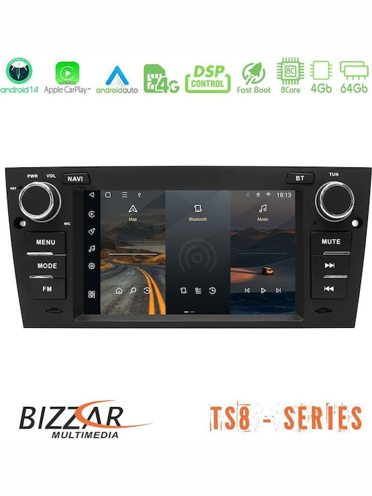 Bizzar Car Audio System for BMW X5 / X5 (E53) / E39 Land Rover Range Rover 2002 – 2005 (Bluetooth/USB/WiFi/GPS/Apple-Carplay/Android-Auto) with Touch Screen 7"
