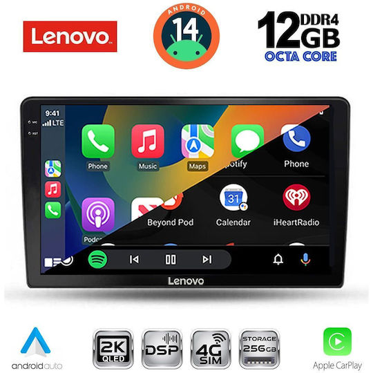 Lenovo Car Audio System for Toyota Corolla Verso 2000-2004 (Bluetooth/USB/WiFi/GPS/Apple-Carplay/Android-Auto) with Touch Screen 9"