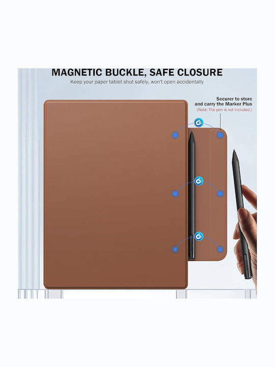 Moko Moko Buch Faltbare Hülle Remarkable 2 10,3" Magnetisch Braune