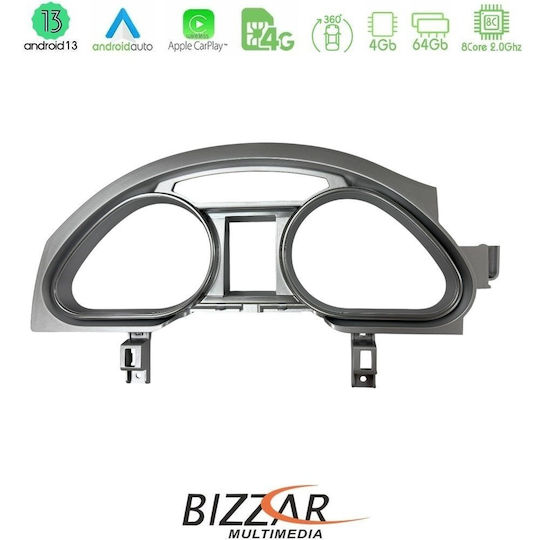 Bizzar Auto-Audiosystem für Audi Q7 2006-2009 (Bluetooth/USB/AUX/WiFi/GPS/Apple-Carplay/Android-Auto/Notenblätter) mit Touchscreen 10.25"