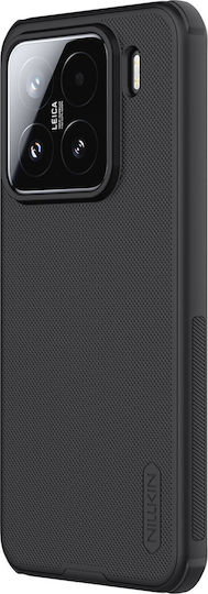 Nillkin Super Frosted Pro Задна корица Пластмаса / Силикон Черен (Xiaomi 15)