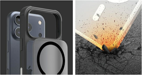 Araree Duple M Задна корица Силикон / Пластмаса Черен (iPhone 17 Pro Max)