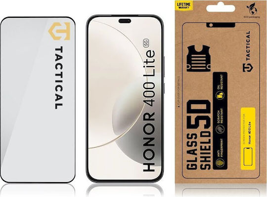 Tactical 5D 0.33mm Tempered Glass Black (Honor 400 Lite)