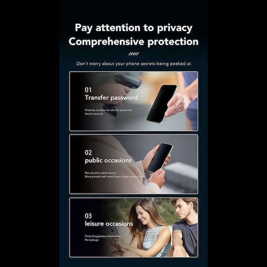 Anank 2.5d 360° Privacy Screen Protector Iphone 14 Black