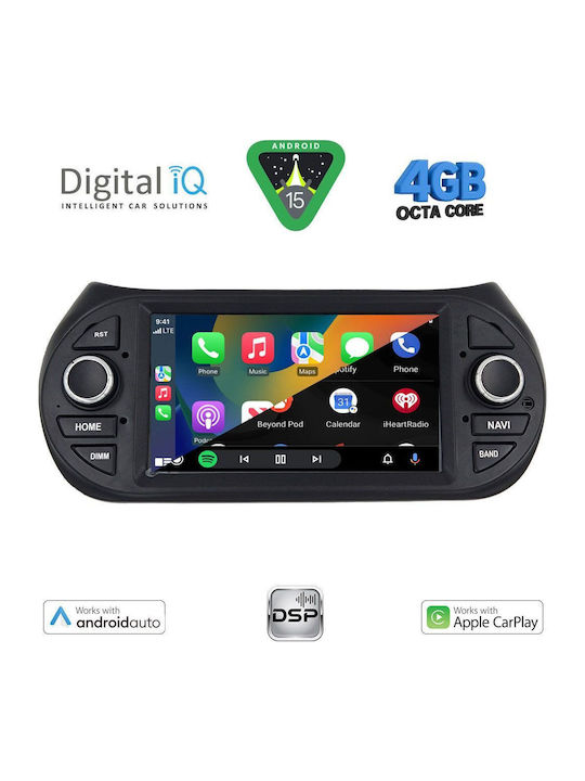 Digital IQ Car Audio System for Peugeot Bipper Citroen Nemo Lexus CT 2008 (Bluetooth/USB/WiFi/GPS/Apple-Carplay/Android-Auto) with Touch Screen 7"
