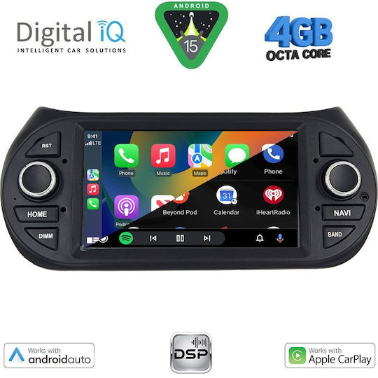 Digital IQ Car Audio System for Peugeot Bipper Citroen Nemo Lexus CT 2008 (Bluetooth/USB/WiFi/GPS/Apple-Carplay/Android-Auto) with Touch Screen 7"