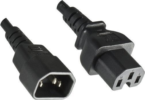 EFB IEC C14 - IEC C15 Cablu 3m Negru (EK585.3)