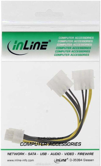 InLine 8-Pin PCIe - 8-Pin PCIe Kabel 0.15m Mehrfarbig (26628C)
