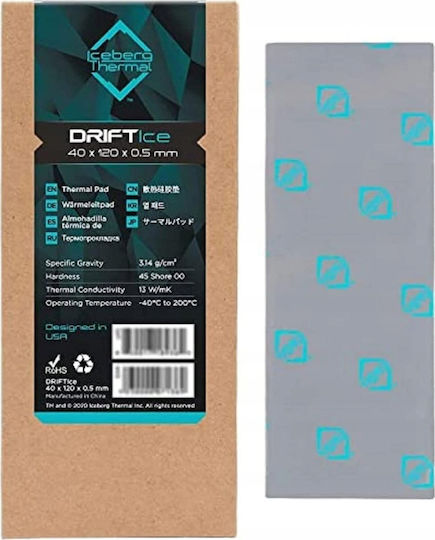 Iceberg Thermal DRIFTIce 40x120x0.5mm Thermal Pad Gray