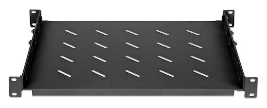 Zubehör Netzwerkschrank Intellinet 19"-Regal Variable Schienen 350mm tief Schwarz
