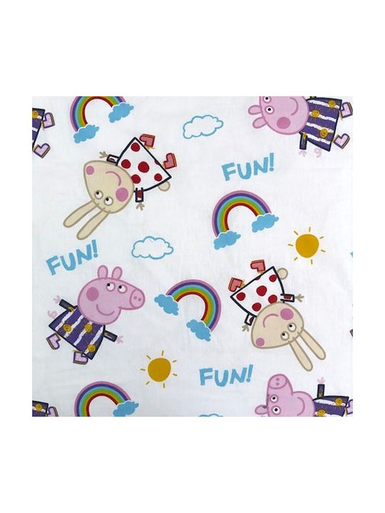 Halantex Kids Duvet Cover Set Single with Pillowcase Cotton Light Blue 137x200cm