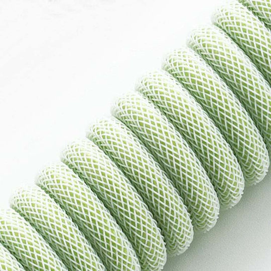 Cablemod Спирала USB 2.0 Кабел USB-C мъжки - USB-A мъжки Зелен 1.5м (CM-CKCA-CW-LGW150LGW-R)