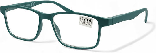 Optosquad Clip On Reading Glasses +1.00 with Magnet in Green Color OPT2025-4