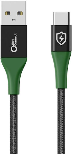 Microconnect USB 2.0 Cable USB-C male - USB-A Μαύρο 1m W128867703