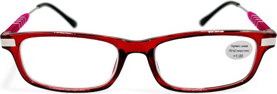 Optosquad Ochelari de citit +3.75 în culoarea Roșu 8970-1