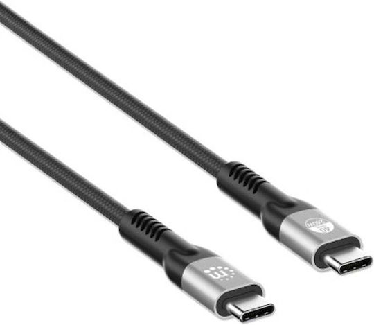 Manhattan USB 2.0 Kabel USB-C männlich - USB-C 240W Schwarz 1m (356374)