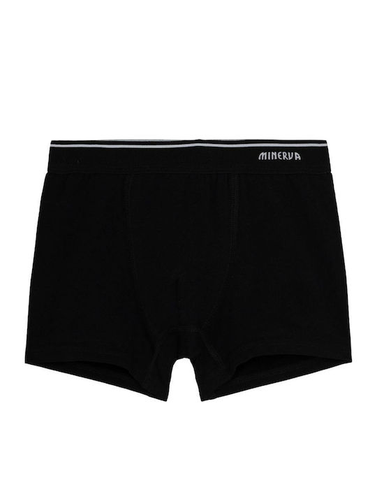 Minerva Set of Kids' Boxers Black-petrol