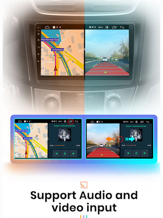 Car Audio System for Suzuki Baleno 2016-2022 (Bluetooth/USB/WiFi/GPS/Apple-Carplay/Android-Auto) with Touch Screen 9"