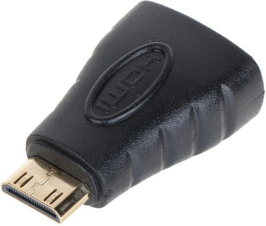 Cabletech Конвертор mini HDMI мъжки към HDMI женски Черен 1бр DM-0856