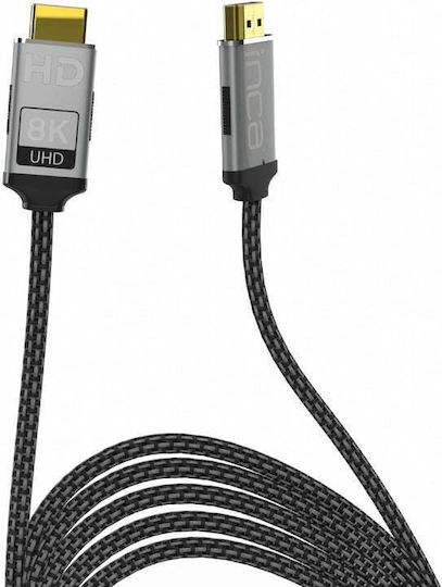 Inca HDMI 2.1 Ultra High Speed 48Gbps 4K 120Hz HDR VRR Cable HDMI Male - HDMI Male 3m Black