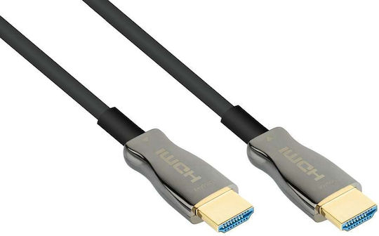 Python HDMI Кабел HDMI Мъжки - HDMI Мъжки 10м Сив