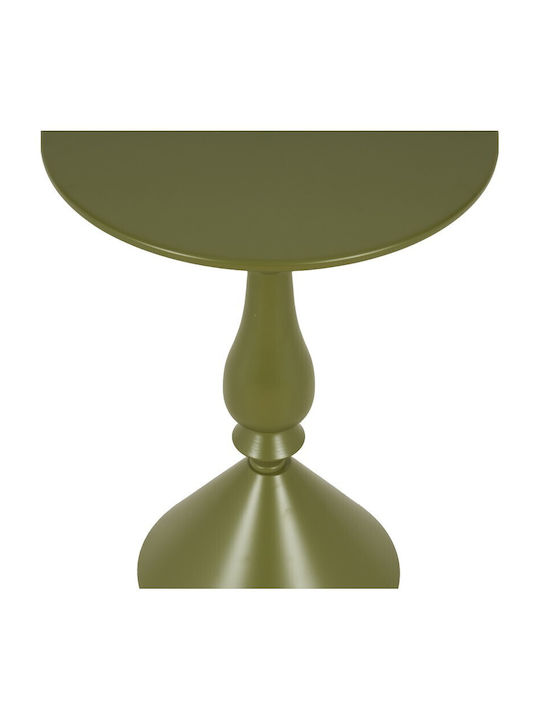 Кръгла Помощна маса Lalou Метална Olive Shade Ш40xД40xВ55см.