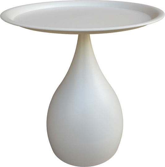 Round Side Table Samino Metal Blue L39xW39xH42cm.