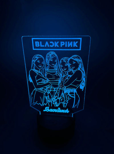 Kids Decorative Lamp Blackpink Purple 20x12cm