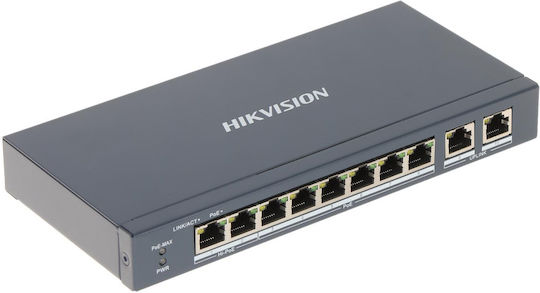 Hikvision DS-3E0310HP-EI Неуправляем L2 PoE++ Switch с 8 Портове Гигабитови (1Gbps) Ethernet
