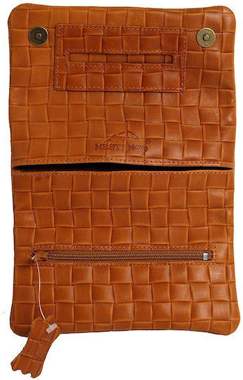 Mestango Lederne Tabaktasche mit magnetischem Verschluss Tabac