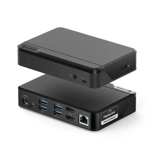 Alogic USB-A Docking Station με 4K PD Ethernet Μαύρο (DUTHDPR)