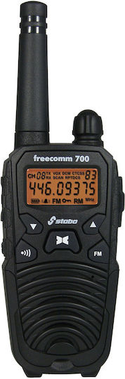 Stabo Freecomm 700 Case Set Walkie Talkie με Μονόχρωμη Οθόνη Σετ 2τμχ